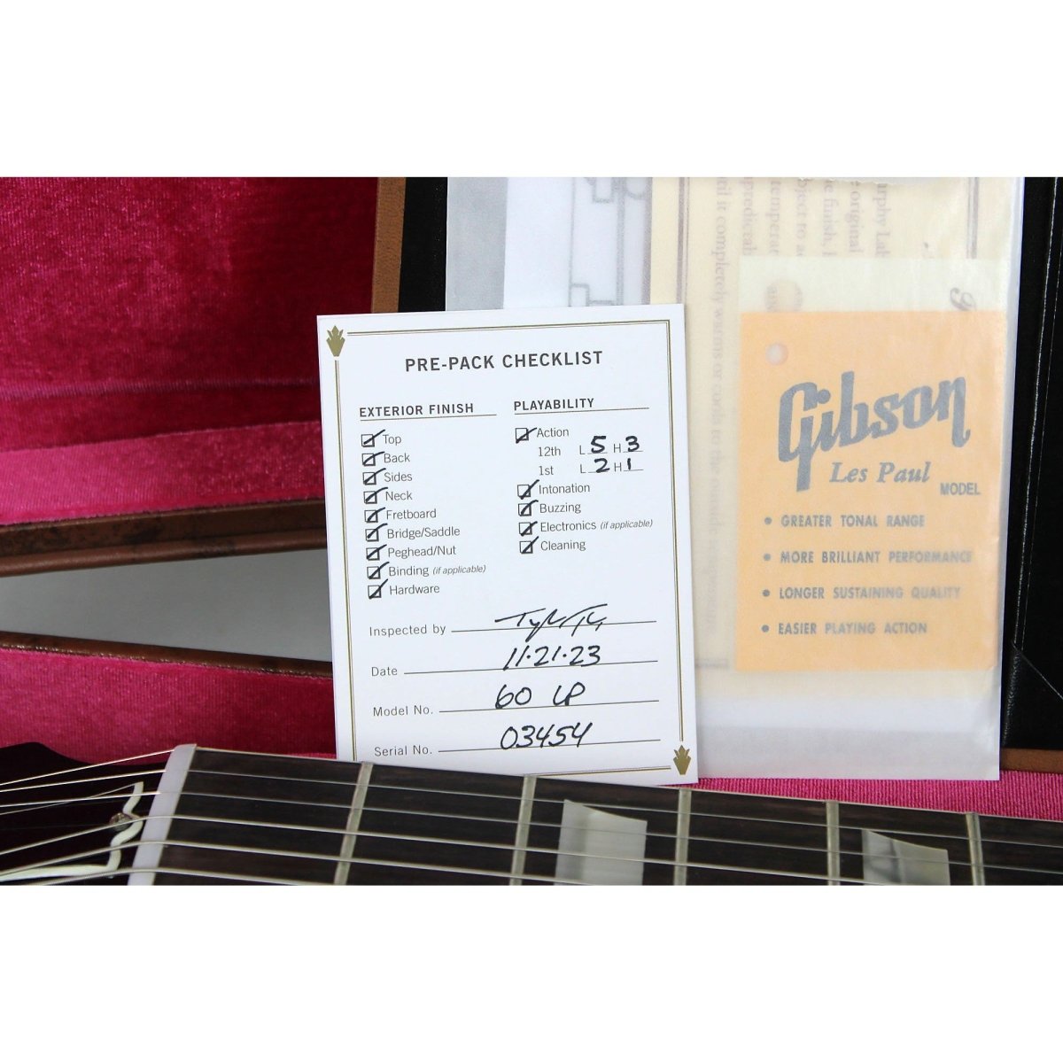 Gibson Custom 1960 Les Paul Standard Reissue VOS - Washed Cherry Sunburst - Leitz Music--LPR60VOWCSNH1