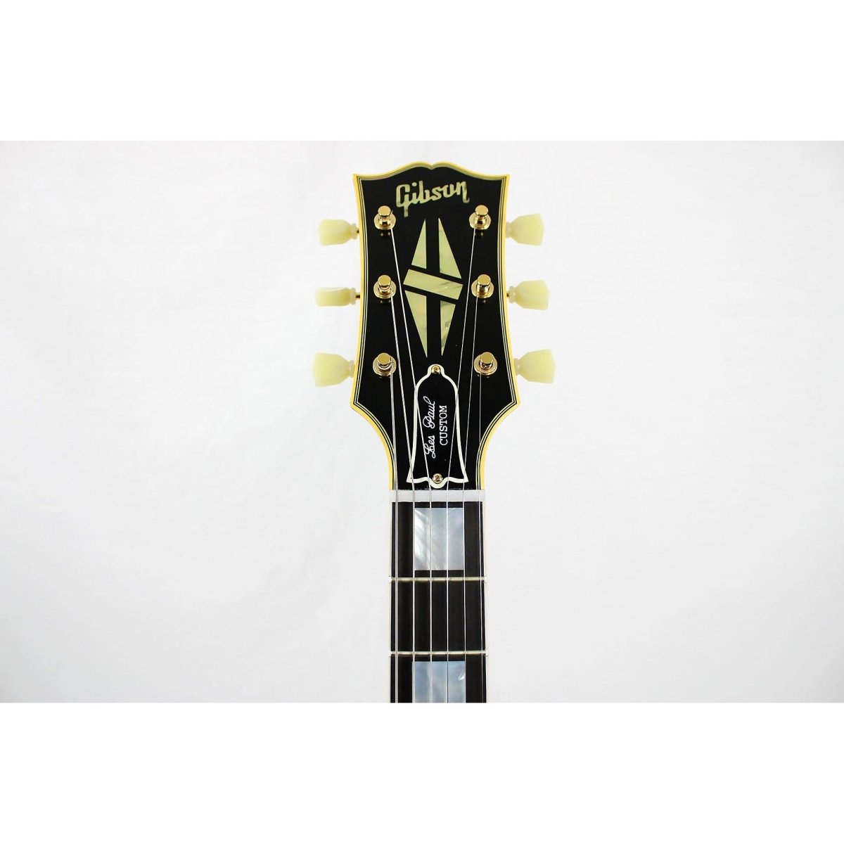Gibson Custom Shop 1954 Les Paul Custom Staple Pickup Reissue VOS - Ebony - Leitz Music-711106434254-LPB54VOEBGH1
