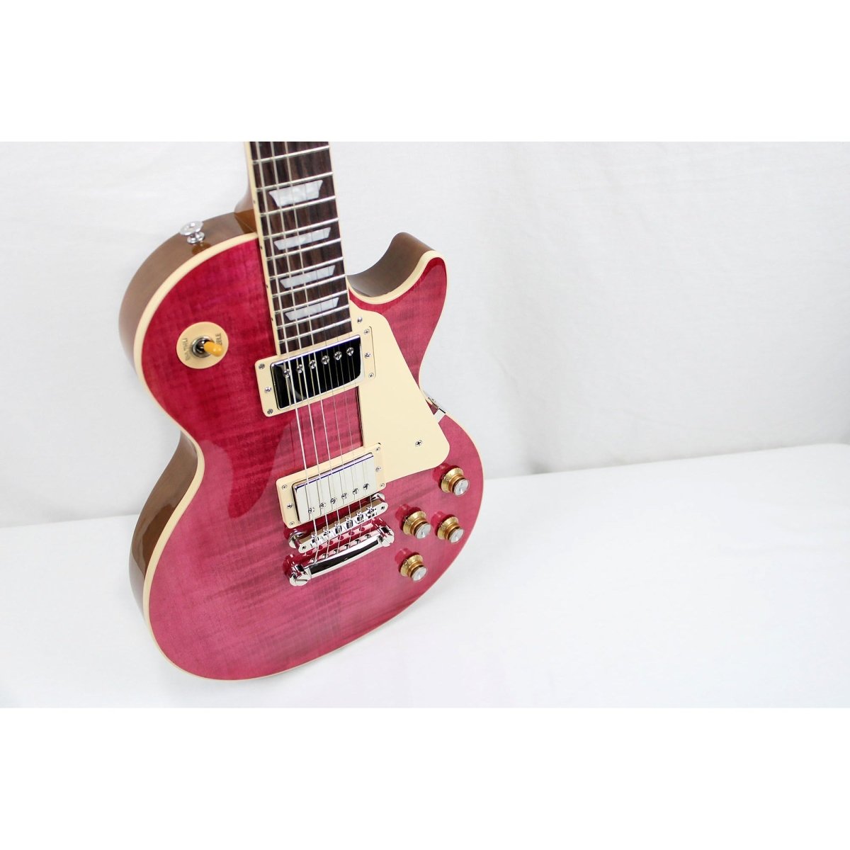Gibson Les Paul Standard '60s Figured Top - Trans Fuchsia - Leitz Music--LPS600TFNH1