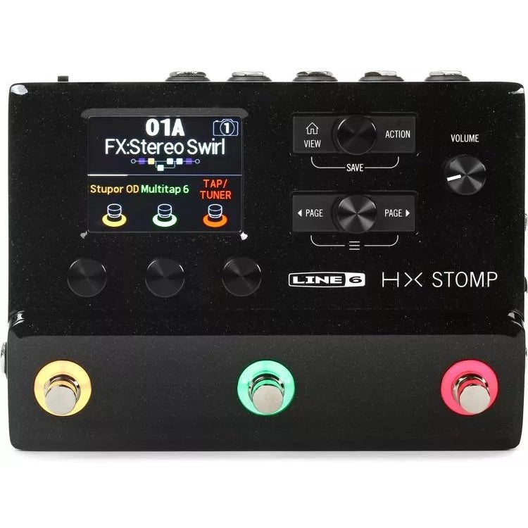 Line 6 HX Stomp Guitar Multi-effects Floor Processor - Black - Leitz Music-818259547616-HXSTOMP