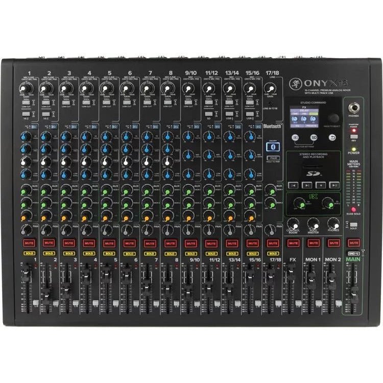 Mackie Onyx16 16-channel Analog Mixer with Multitrack USB - Leitz Music-663961058901-onyx16