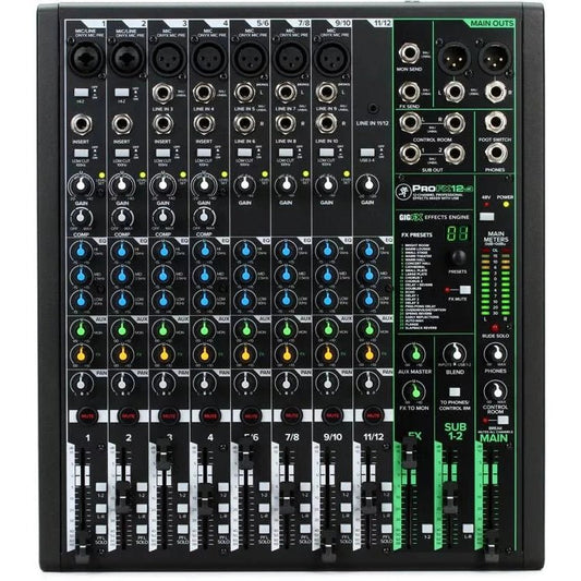 Mackie ProFX12v3 12-channel Mixer with USB and Effects - Leitz Music-663961057904-PROFX12V3