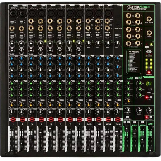 Mackie ProFX16v3 16-channel Mixer with USB and Effects - Leitz Music-663961057928-PROFX16v3