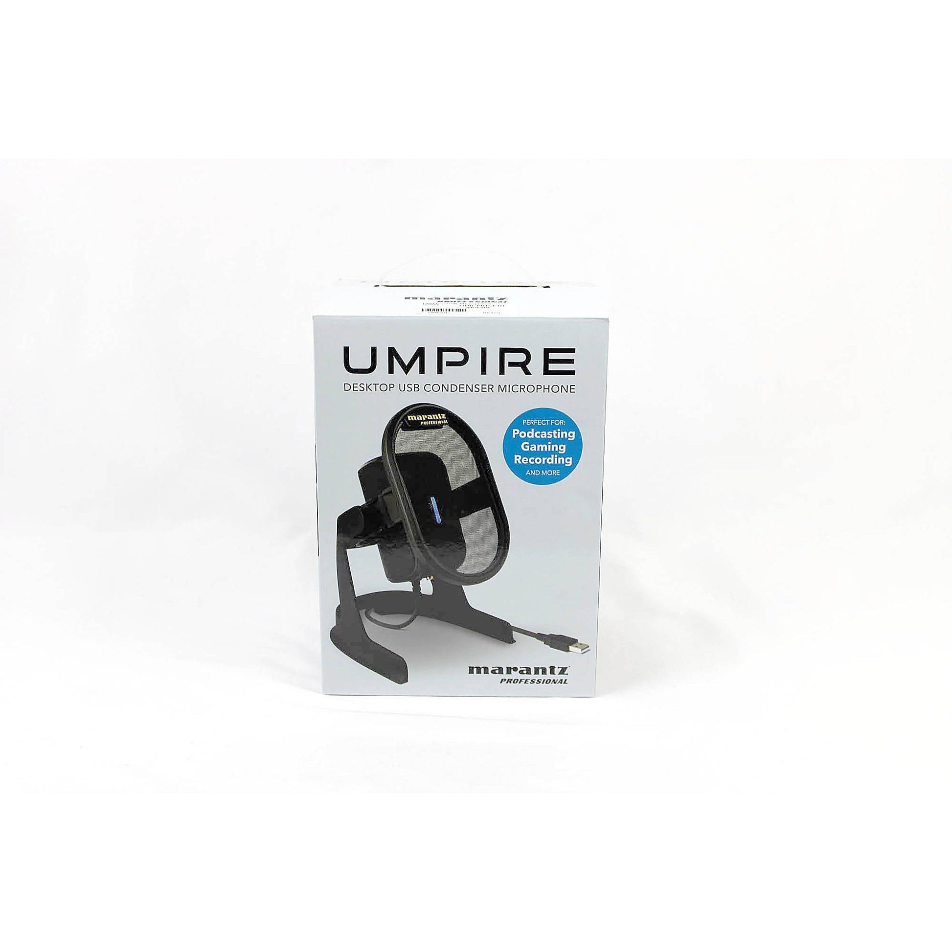 Marantz Professional Umpire - USB Microphone For Recording, Podcasting, Streaming and Gaming With Desktop Stand, Pop Filter and Shockmount - Leitz Music-694318024249-UMPIRE