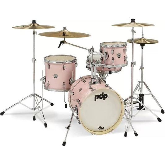 PDP New Yorker 4-piece Shell Pack - Pale Rose Sparkle - Leitz Music-647139554693-PDNY1604PR