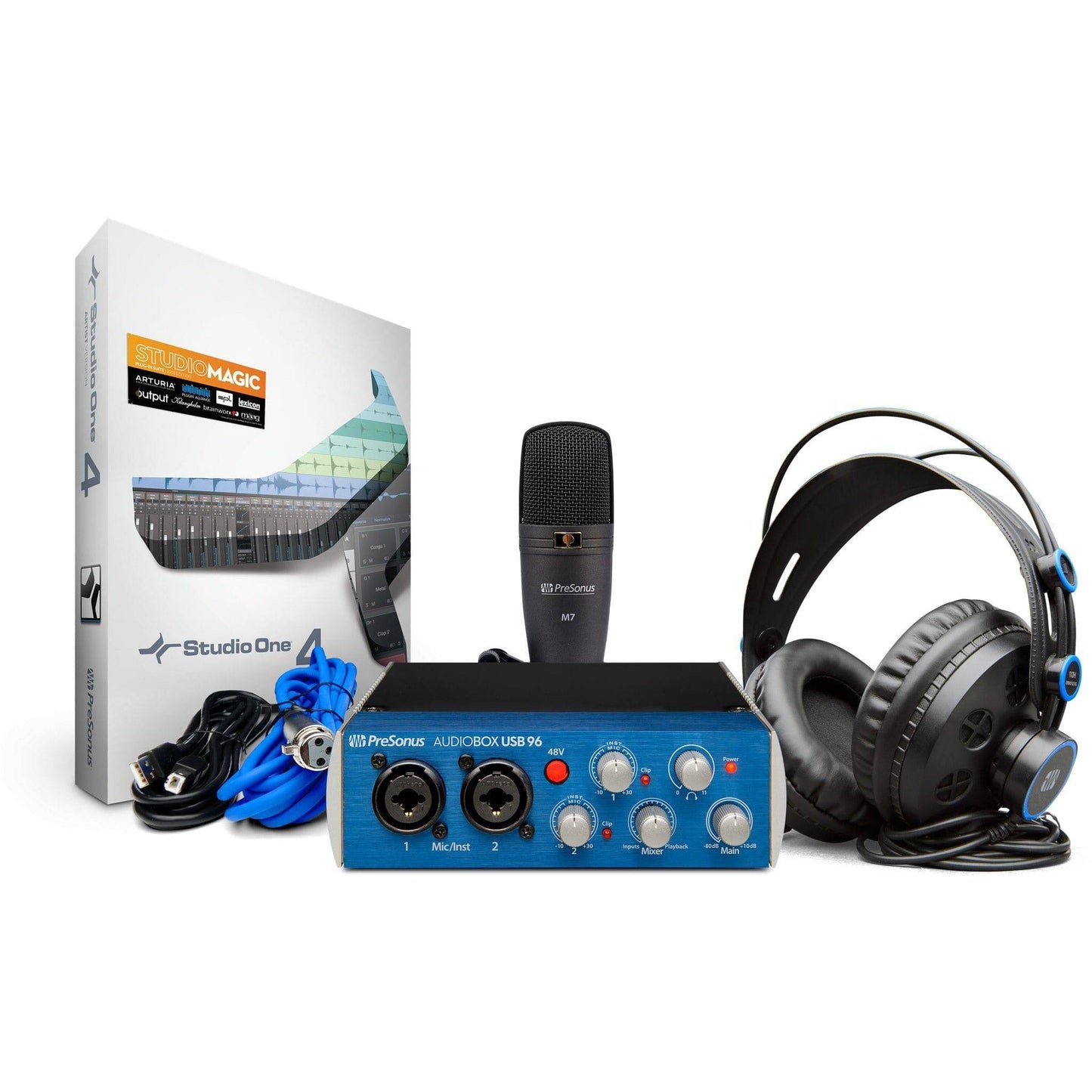 PreSonus AudioBox 96 Studio USB 2.0 Hardware/Software Recording Kit - Leitz Music--ABOX96STUDIO