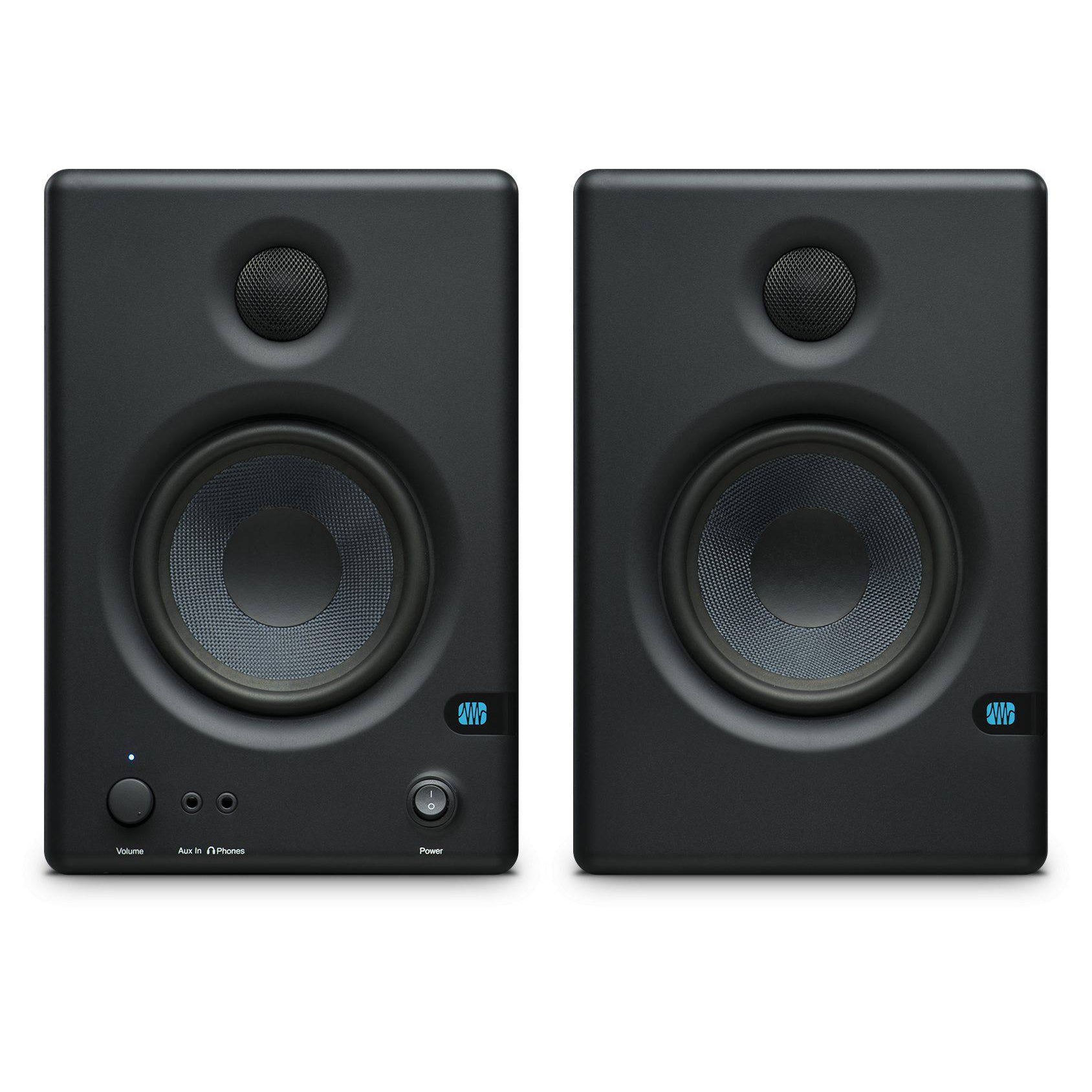 2 Presonus Eris E4.5 Powered 4.5 Studio Monitors+Stands+8  Subwoofer+Headphones
