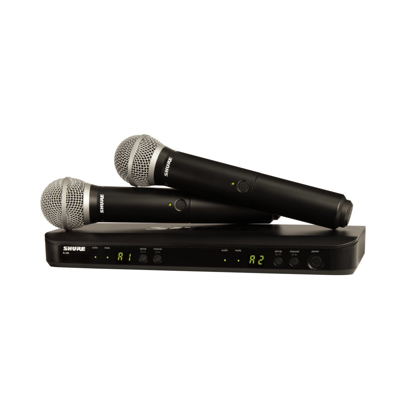Shure BLX288/PG58 Dual Channel Wireless Handheld Microphone System - Leitz Music--BLX288/PG58