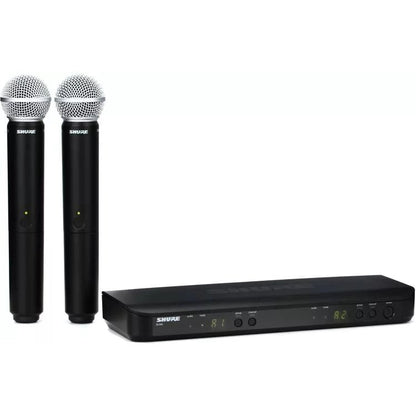 Shure BLX288/SM58 Dual Channel Wireless Handheld Microphone System - Leitz Music--BLX288/SM58