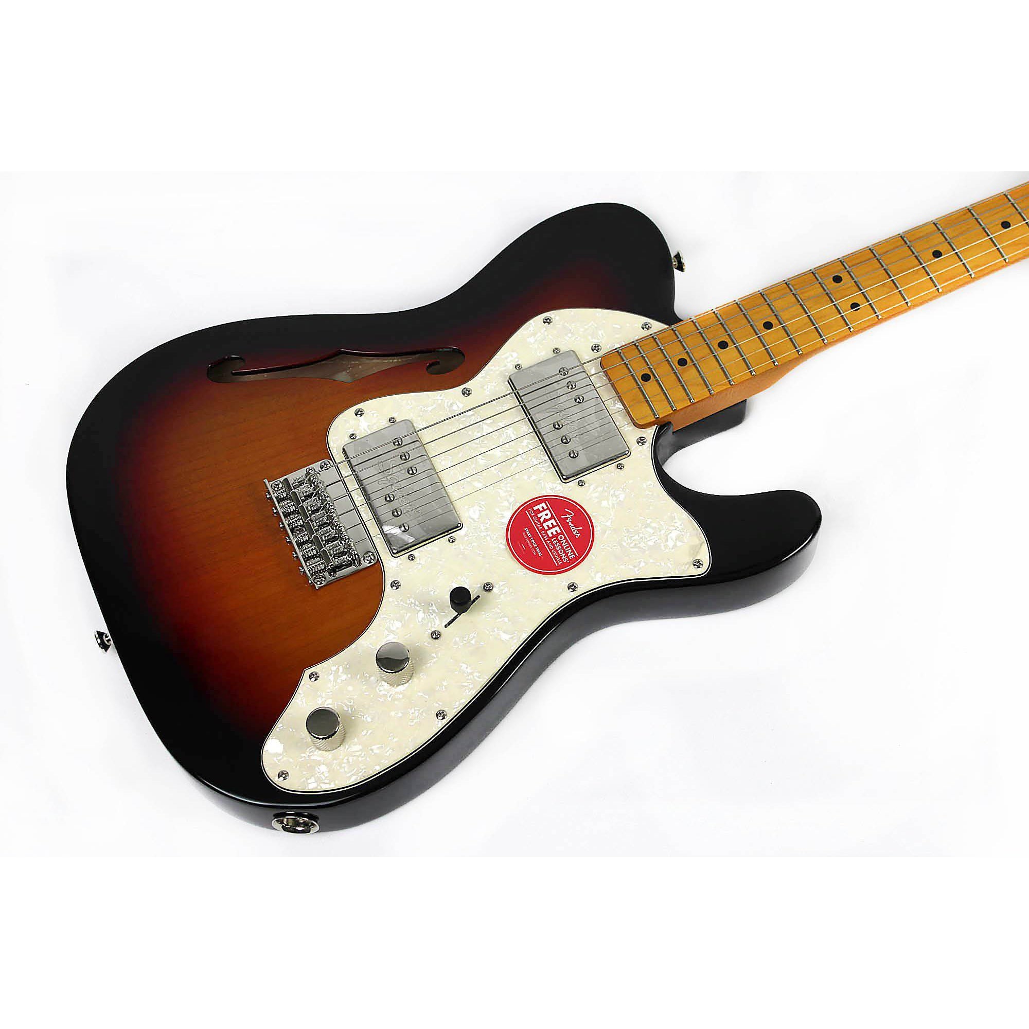 Squier Classic Vibe '70s Telecaster Thinline - 3-Tone Sunburst