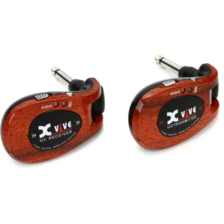 Xvive U2 Digital Wireless Guitar System - Wood Finish - Leitz Music-818258153993-U2redwood