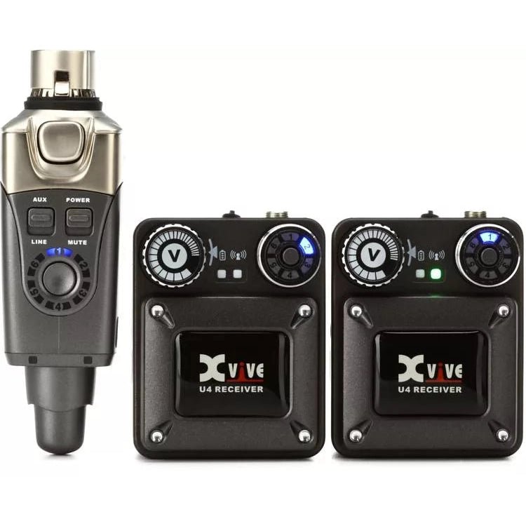 Xvive U4R2 Wireless In-Ear Monitoring System with 2 Receivers - Leitz Music-9335679100562-U4R2