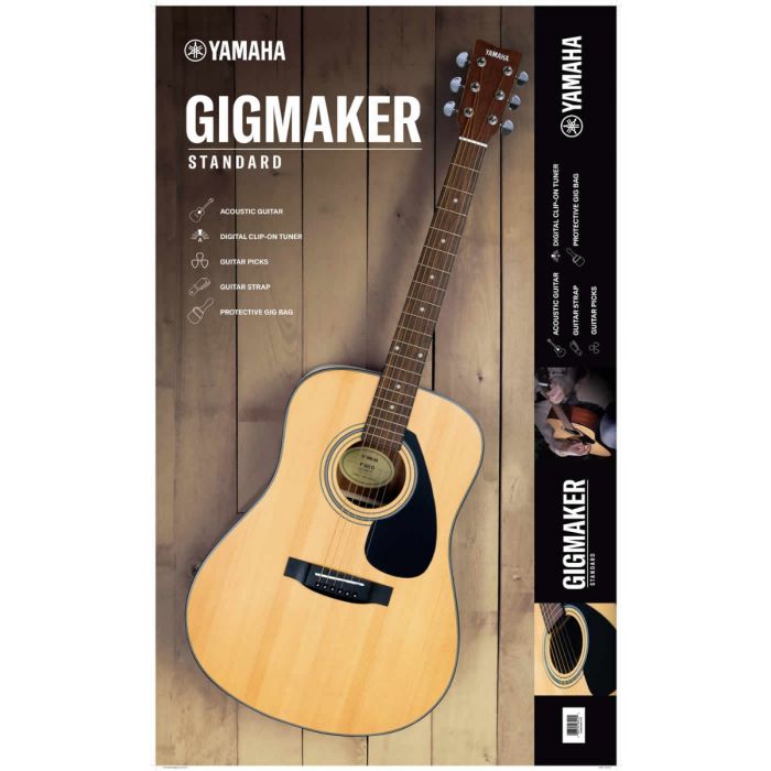 Yamaha GigMaker Acoustic Guitar Pack - Natural - Leitz Music-086792284224-GIGMAKERS1