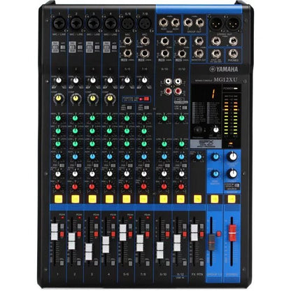 Yamaha MG12XU 12-channel Mixer with USB and Effects - Leitz Music-4957812553889-MG12XU