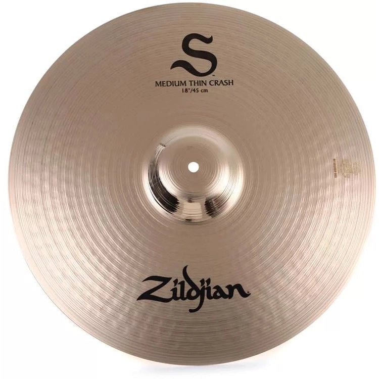 Zildjian 18 inch S Series Medium Thin Crash Cymbal - Leitz Music-642388103524-S18MTC