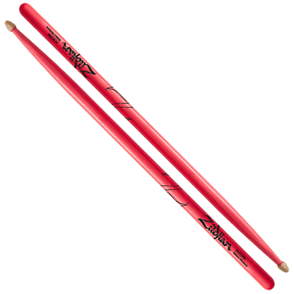 Zildjian Acorn Drumsticks - 5A - Neon Pink - Leitz Music-818267913830-Z5aacdgp